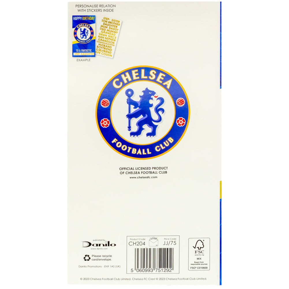 Chelsea FC Personalised Birthday Card: 5 - Greeting Cards By Chelsea
