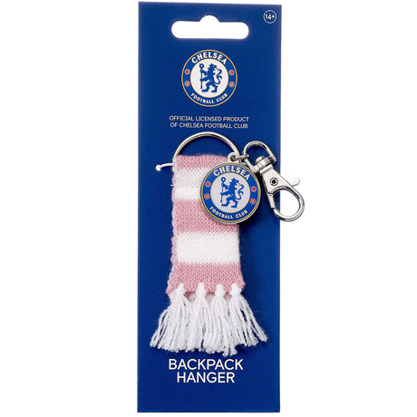 Chelsea FC Pink Bar Scarf Bag Charm: 3 - Keyrings By Chelsea