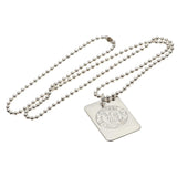 Chelsea FC Silver Plated Dog Tag and Chain: 3 - Jewellery By Chelsea