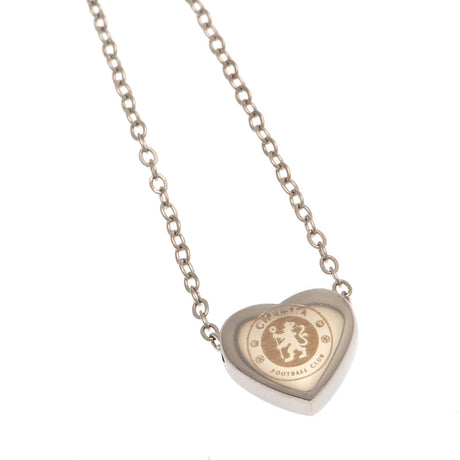 Chelsea FC Stainless Steel Heart Necklace: 2 - Jewellery By Chelsea