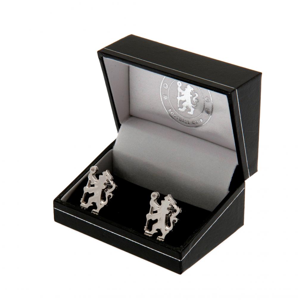 Chelsea FC Sterling Silver Lion Cufflinks: 1 - Cufflinks & Tie Slides By Chelsea