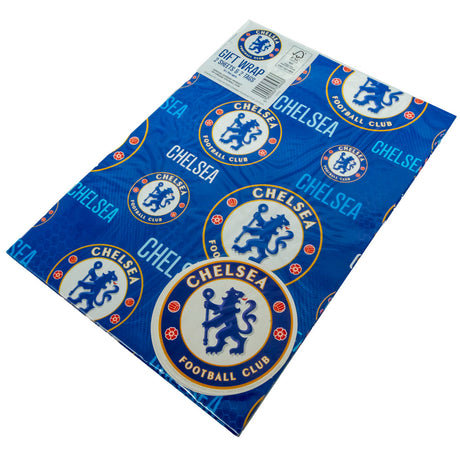 Chelsea FC Text Gift Wrap: 5 Gift Wrap & Bags By Chelsea