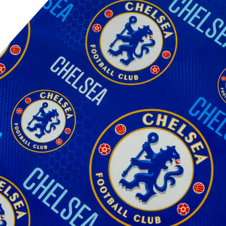 Chelsea FC Text Gift Wrap: 4 Gift Wrap & Bags By Chelsea