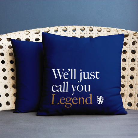 Chelsea FC We’ll Just Call You Legend 18’’ Cushion: 1 - Cushions By Chelsea