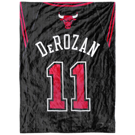 Chicago Bulls De Rozan Luxury Throw Blanket: 2 - Blankets By American Sports