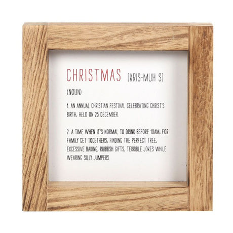 Christmas Definition Wooden Wall Sign: 1 - Signs & Plaques By Gift Moments