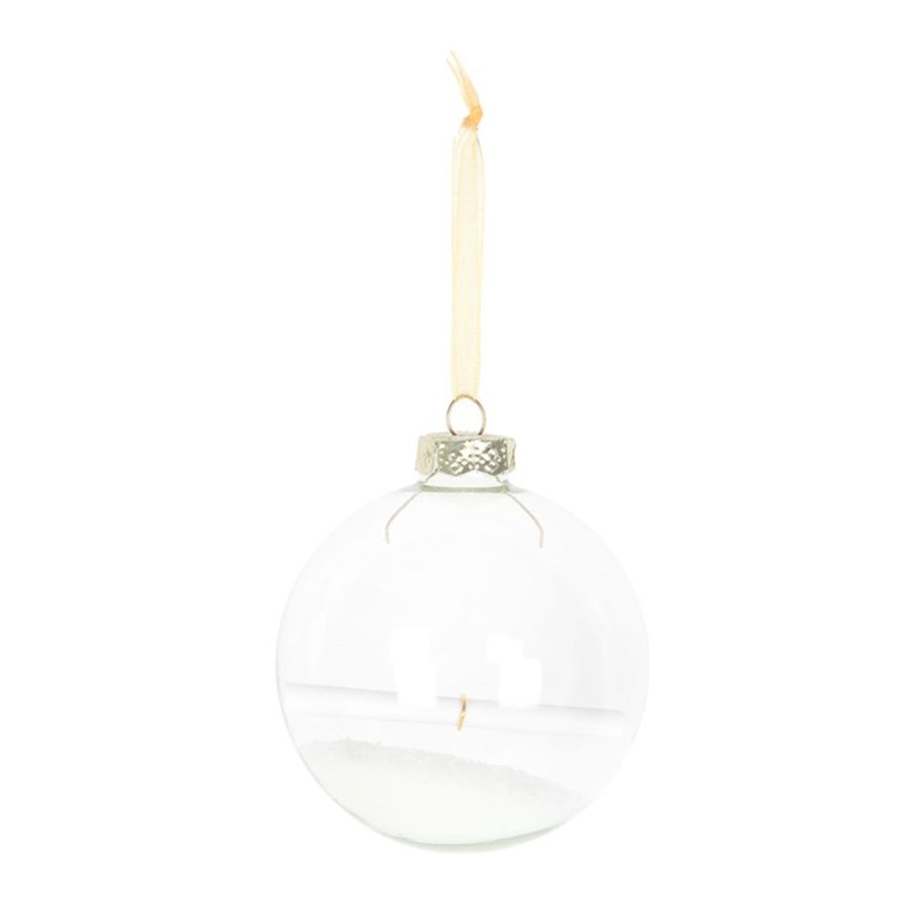 Glass Christmas Wish Bauble: 2 - Christmas Baubles By Gift Moments