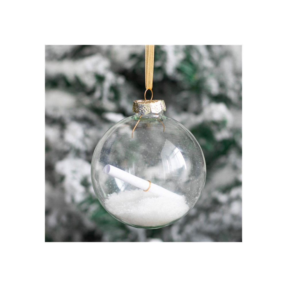 Glass Christmas Wish Bauble: 5 - Christmas Baubles By Gift Moments