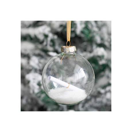 Glass Christmas Wish Bauble: 5 - Christmas Baubles By Gift Moments