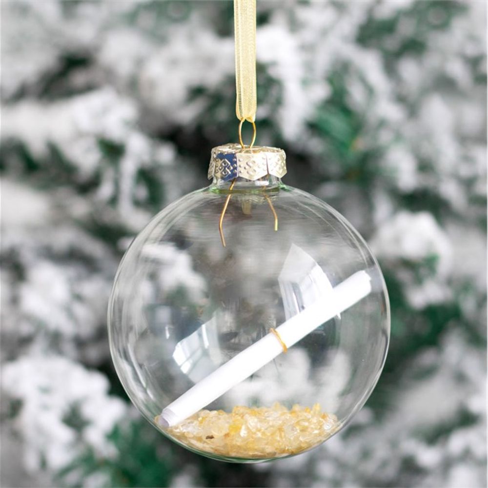 Citrine Manifestation Christmas Bauble Kit: 1 - By Gift Moments