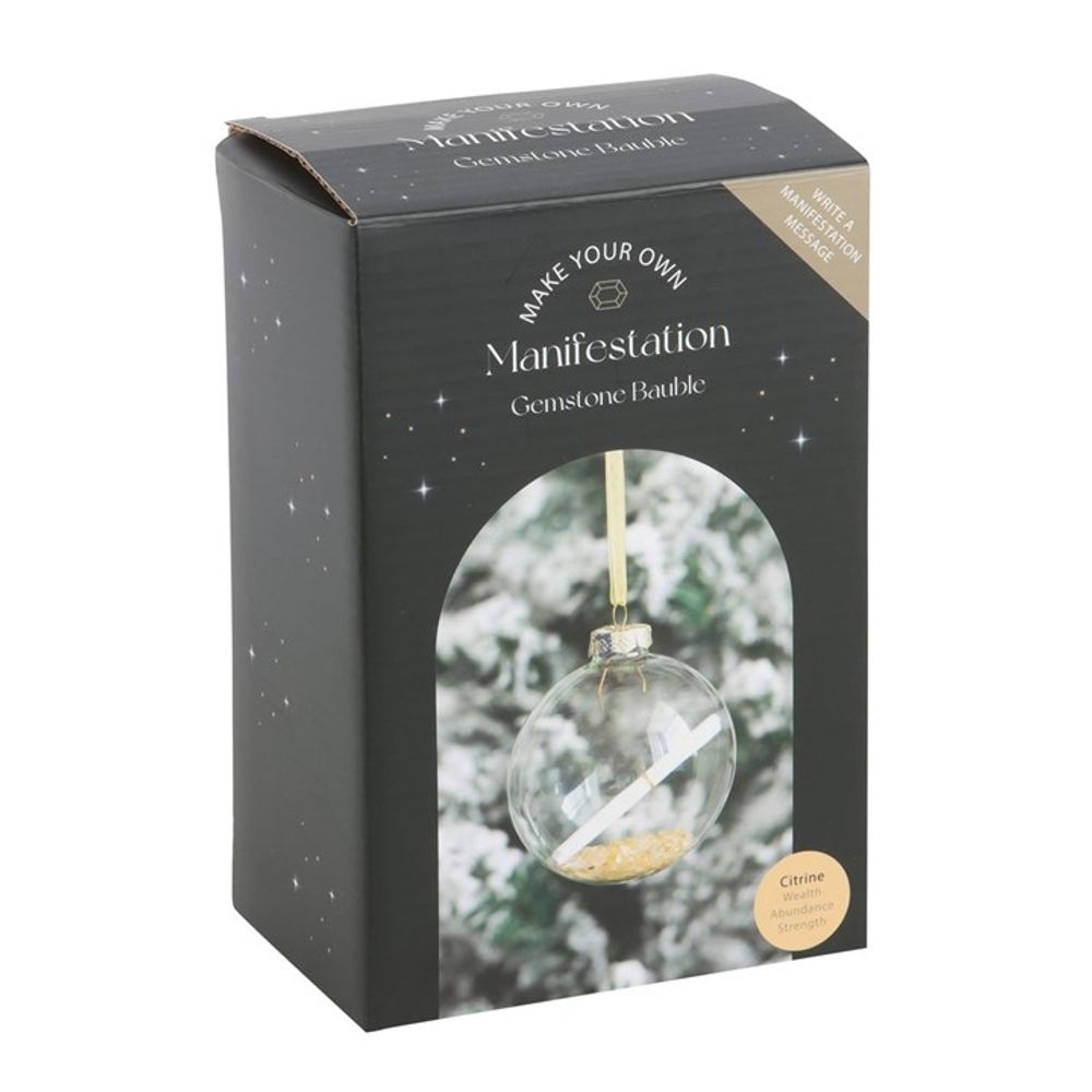 Citrine Manifestation Christmas Bauble Kit: 5 - By Gift Moments