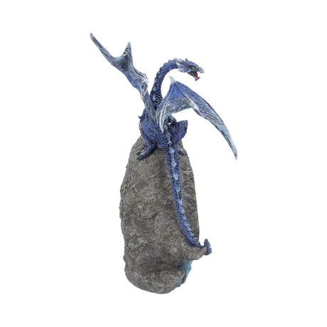 Cobalt Custodian Fantasy Blue Dragon Sitting On A Geode 23cm: 5 Figures & Collectables By Gift Moments