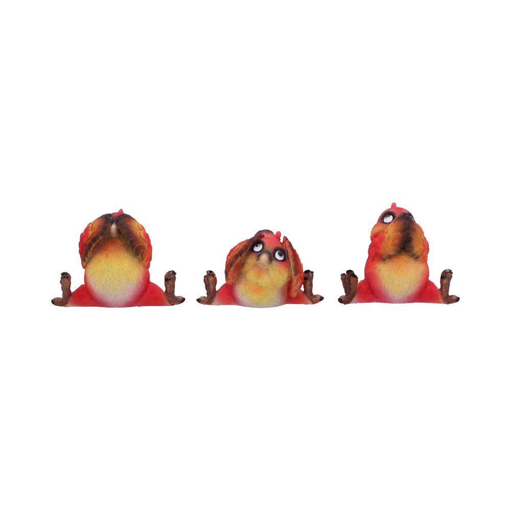Comical Three Wise Bird Figurines: 2 - Figures & Collectables By Gift Moments