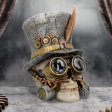 Count Archibald Steampunk Top Hat Skull 19.5cm: 1 - Figures & Collectables By Gift Moments