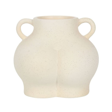 Cream Speckle Bum Plant Pot: 2 - Pots & Planters By Gift Moments