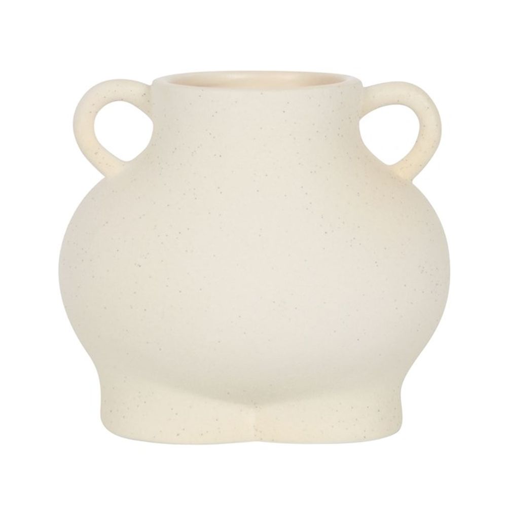 Cream Speckle Bum Plant Pot: 4 - Pots & Planters By Gift Moments