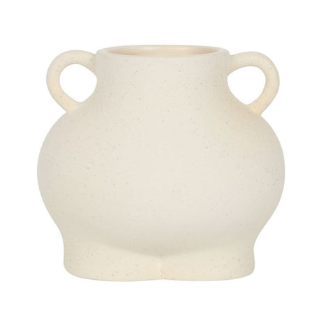 Cream Speckle Bum Plant Pot: 4 - Pots & Planters By Gift Moments