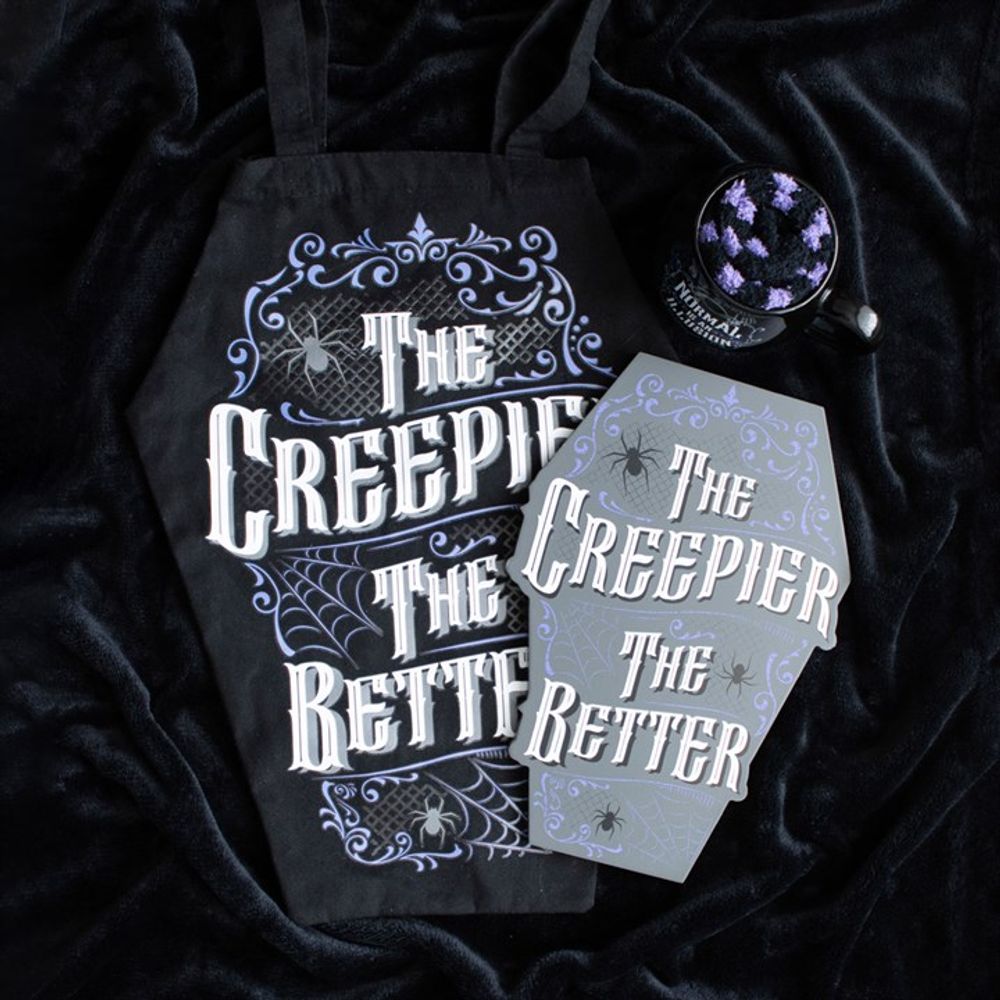 The Creepier the Better Coffin Shaped Sign: 5 - Signs & Plaques By Gift Moments