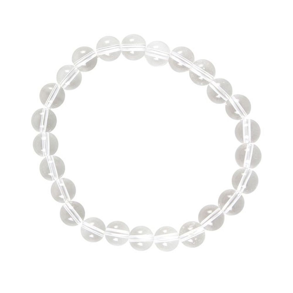 Crown Chakra Clear Quartz Gemstone Bracelet: 4 - Bracelets By Gift Moments
