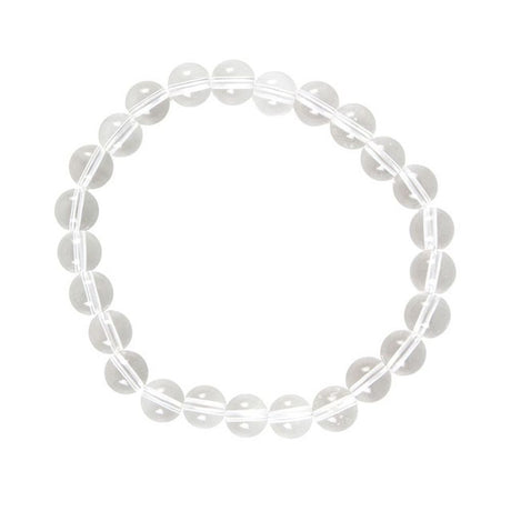 Crown Chakra Clear Quartz Gemstone Bracelet: 4 - Bracelets By Gift Moments