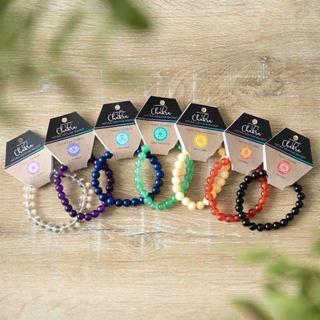 Crown Chakra Clear Quartz Gemstone Bracelet: 5 - Bracelets By Gift Moments