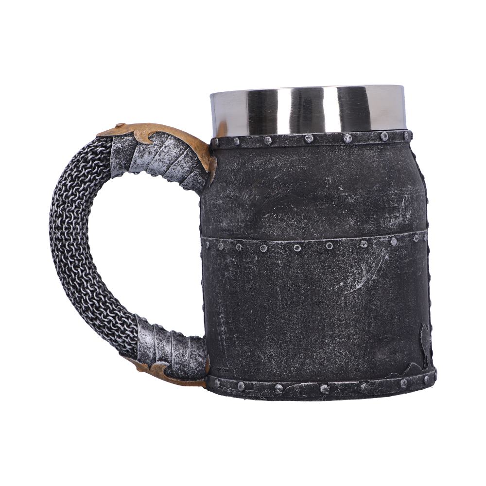 Crusader Medieval Knight Chainmail Tankard Historical Helmet Mug - Shop Tankards At Gift Moments - 4
