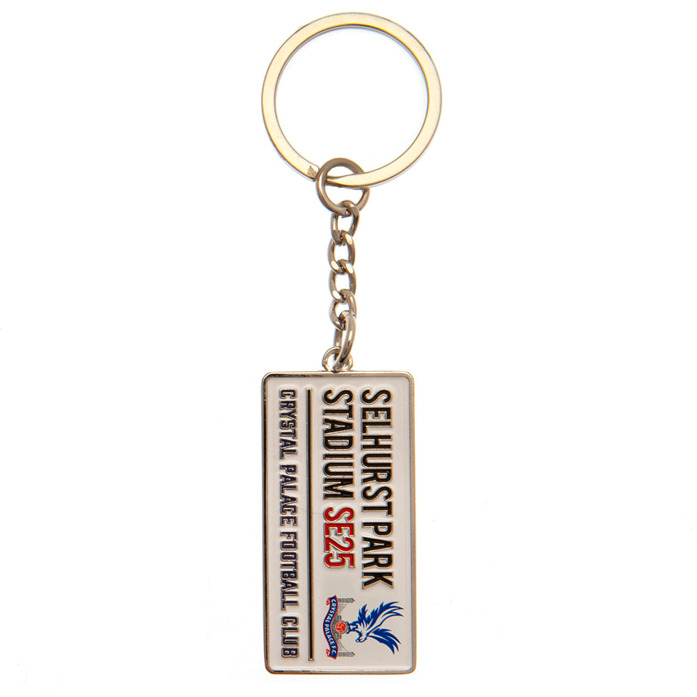 Crystal Palace FC Embossed Street Sign Keyring - Shop Keyrings At Gift Moments - 2