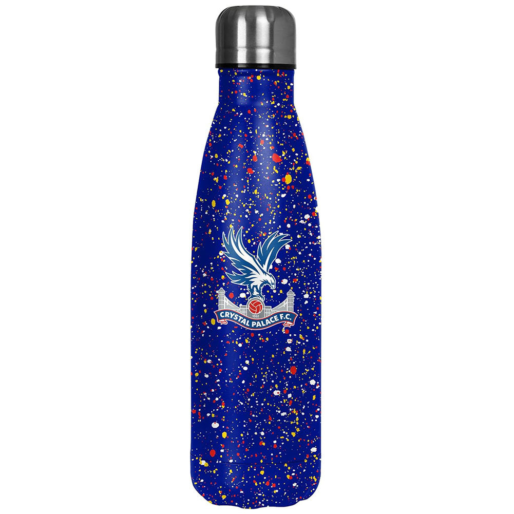 Crystal Palace FC Paint Splatter Thermal Flask - Shop Water Bottles At Gift Moments - 1