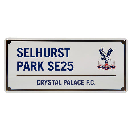 Crystal Palace FC Blue Text Street Sign: 1 Signs & Plaques By Crystal Palace