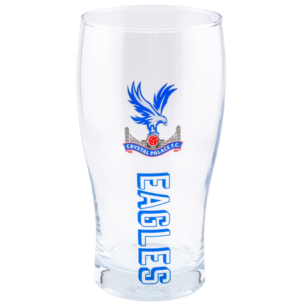 Crystal Palace FC Tulip Pint Glass: 1 - Glassware By Crystal Palace