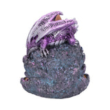 Crystalline Protector Purple Dragon Geode Backflow Incense Burner: 4 - Incense Holders By Gift Moments