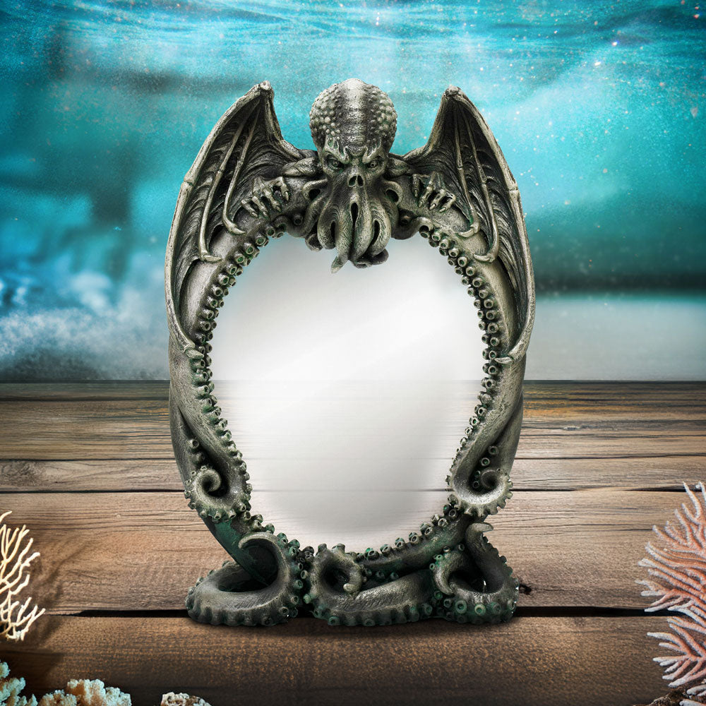 Cthulhu’s Reflection Gothic Mirror: 1 - Mirrors By Gift Moments