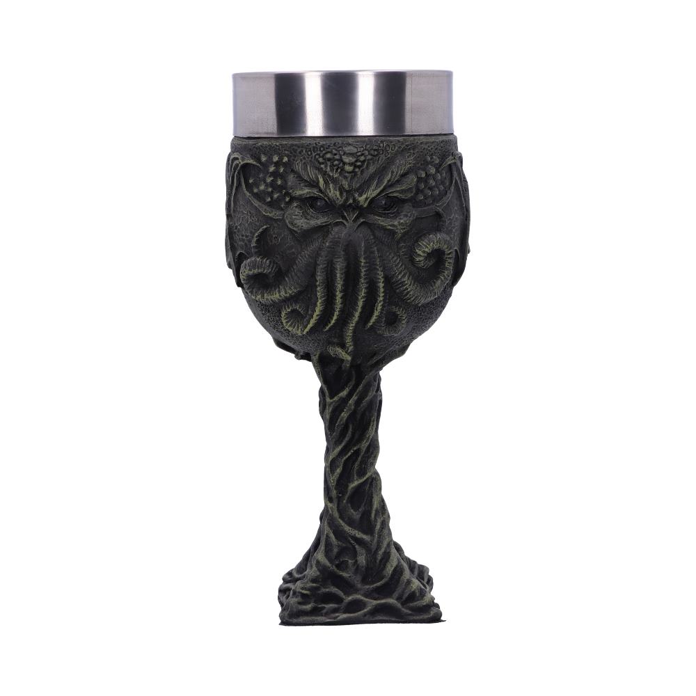Cthulhu’s Thirst Goblet Lovecraft Octopus Monster Wine Glass: 4 - Goblets & Chalices By Gift Moments