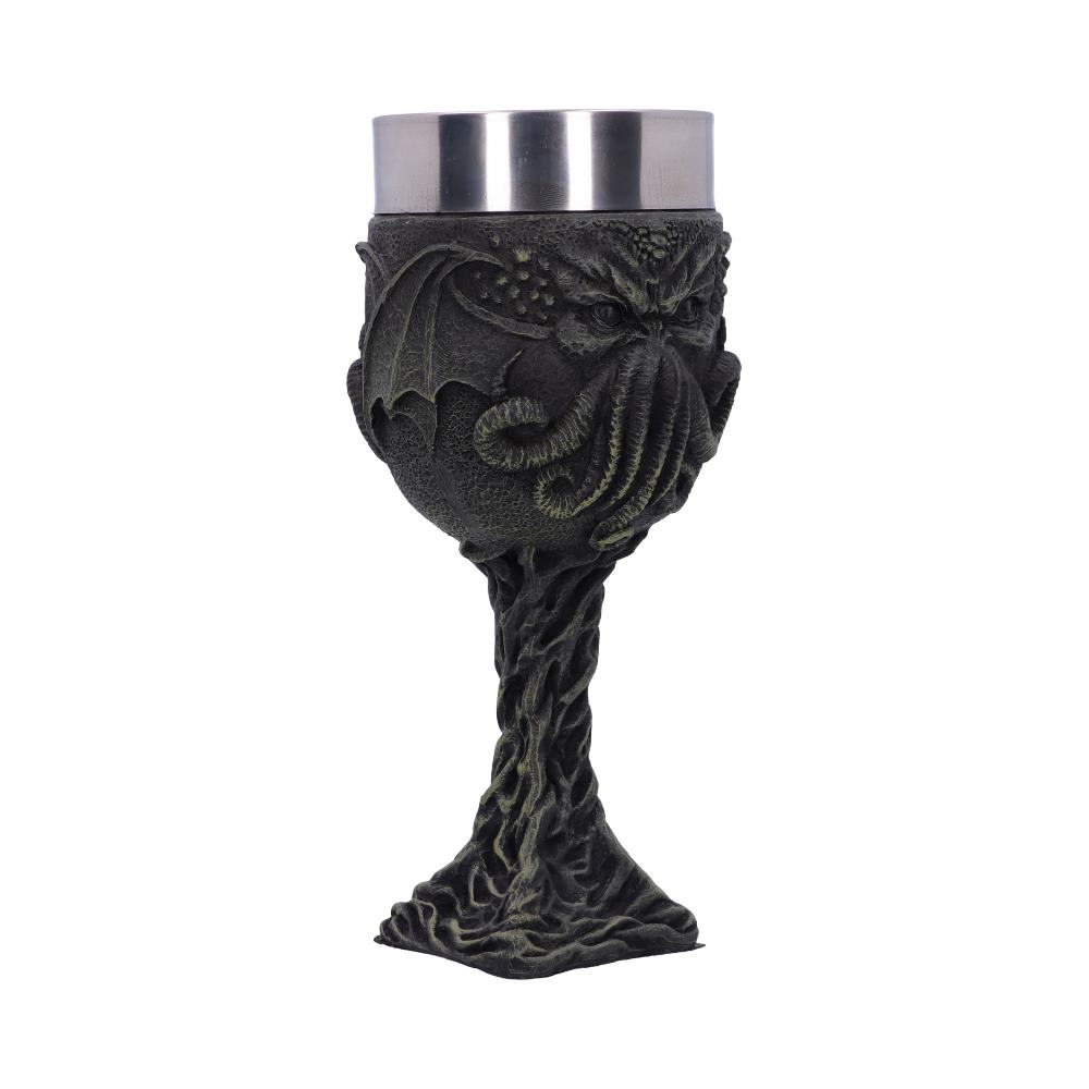 Cthulhu’s Thirst Goblet Lovecraft Octopus Monster Wine Glass: 5 - Goblets & Chalices By Gift Moments