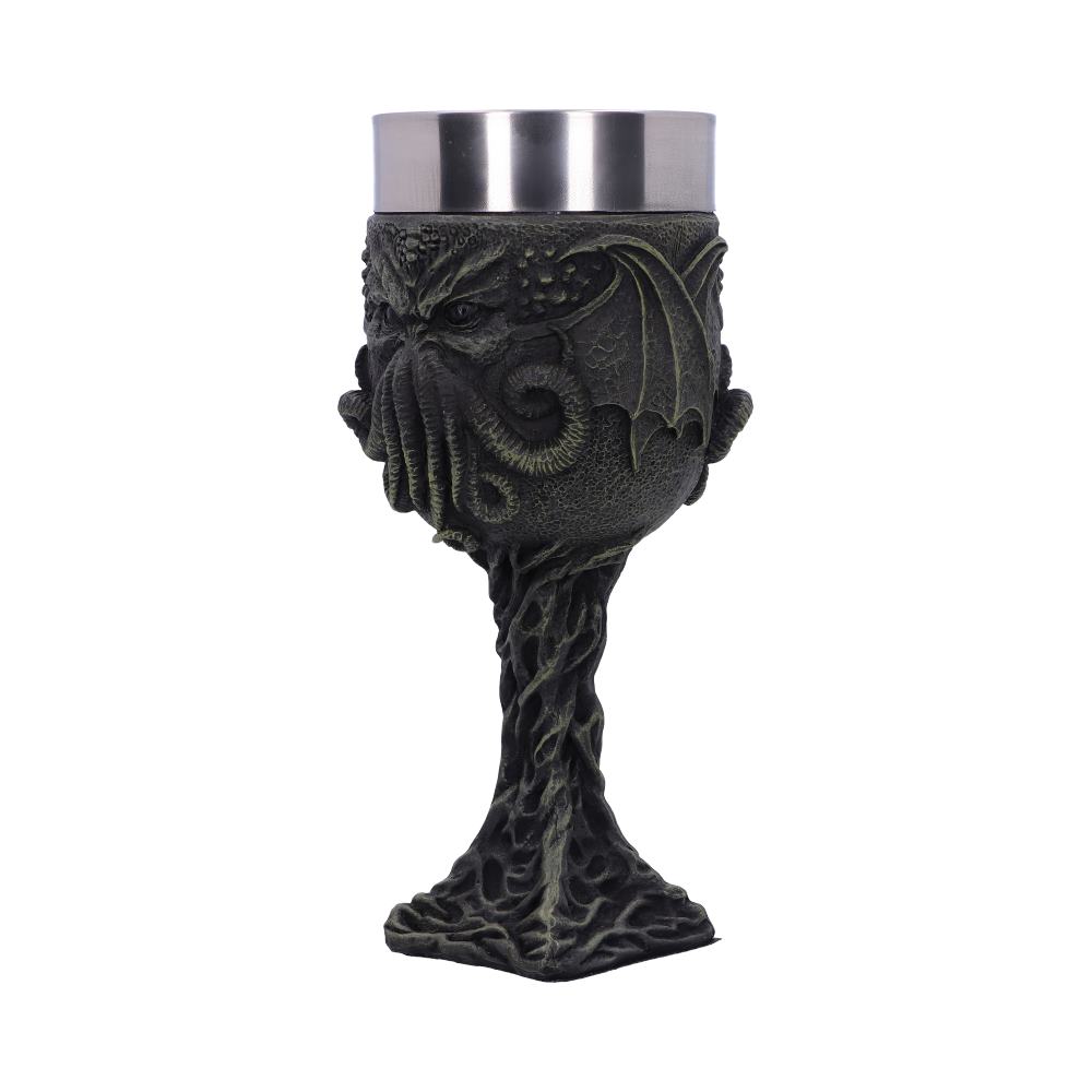 Cthulhu’s Thirst Goblet Lovecraft Octopus Monster Wine Glass: 3 - Goblets & Chalices By Gift Moments