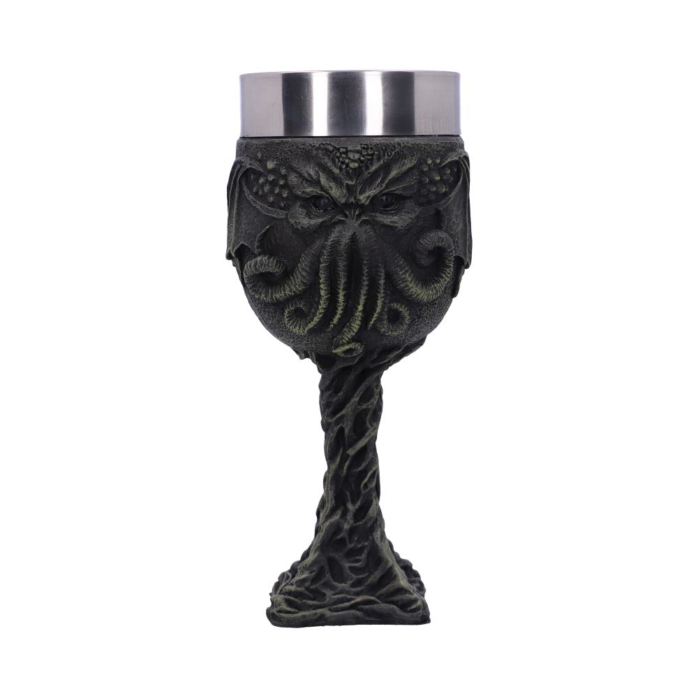 Cthulhu’s Thirst Goblet Lovecraft Octopus Monster Wine Glass: 2 - Goblets & Chalices By Gift Moments