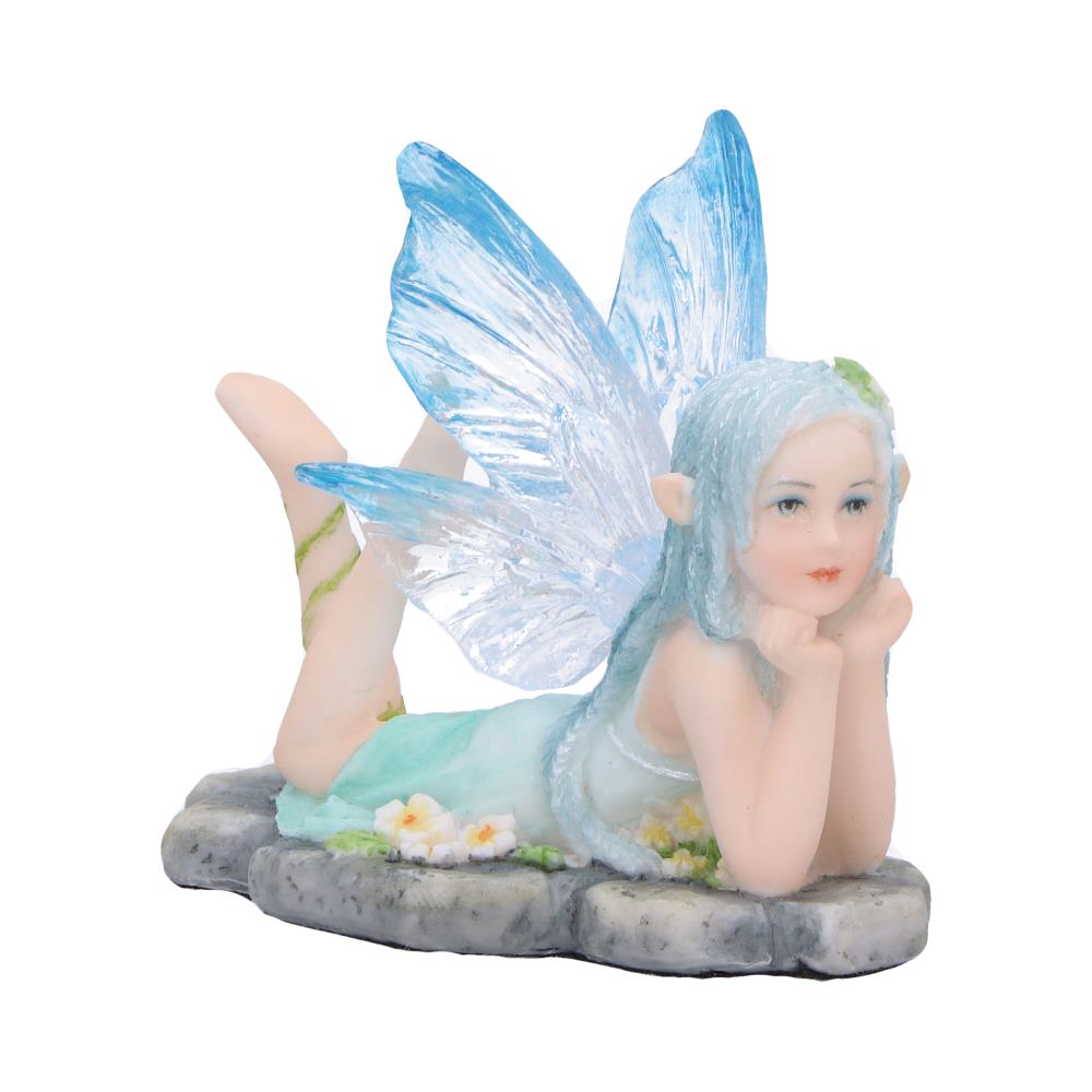 Amelia - Nature fairy figurine with clear blue wings - Shop Figurines Small (Under 15cm) At Gift Moments - 2