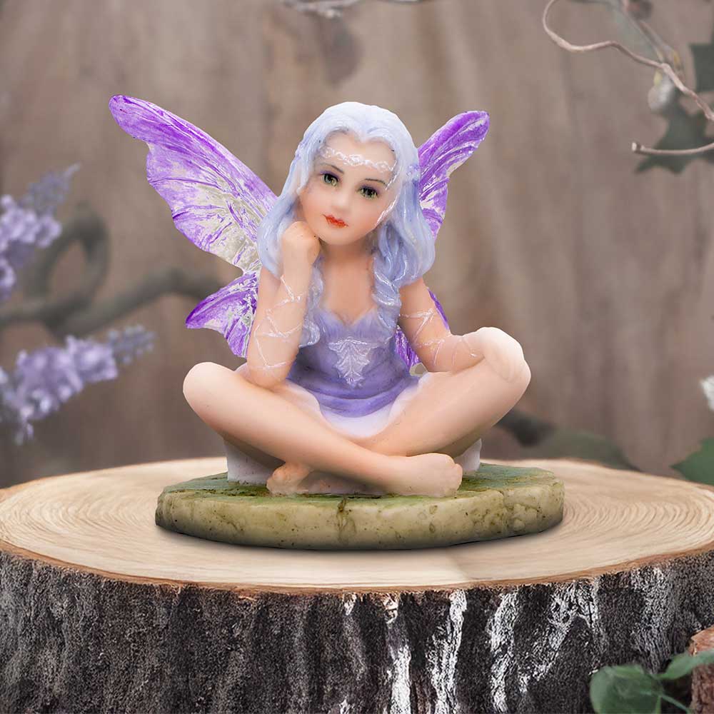 Lila - Serene lavender fairy with ethereal wings - Shop Figurines Small (Under 15cm) At Gift Moments - 1