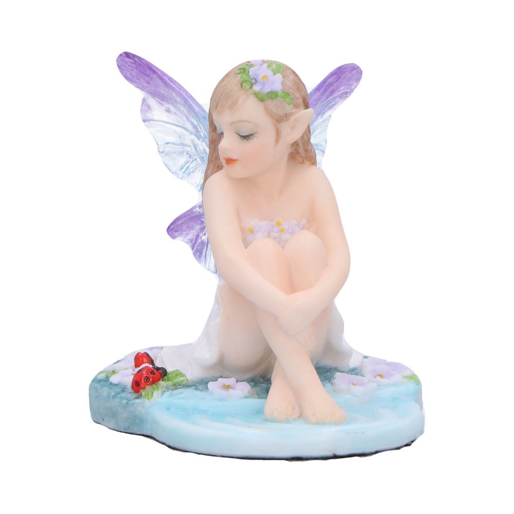 Jenna - Serene fairy with purple lilies and ladybugs - Shop Figurines Small (Under 15cm) At Gift Moments - 3
