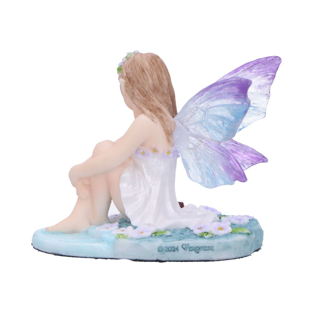 Jenna - Serene fairy with purple lilies and ladybugs - Shop Figurines Small (Under 15cm) At Gift Moments - 4