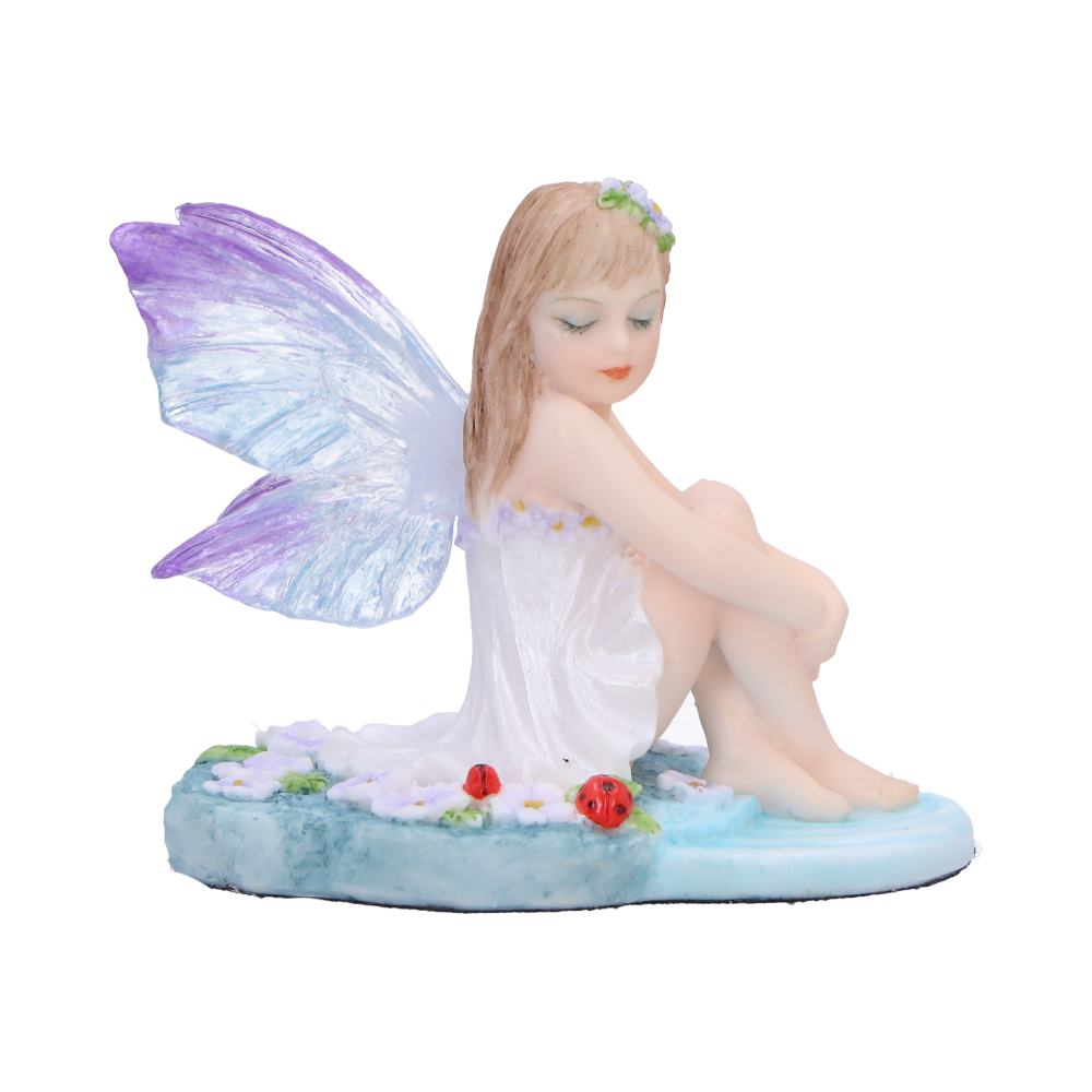 Jenna - Serene fairy with purple lilies and ladybugs - Shop Figurines Small (Under 15cm) At Gift Moments - 2