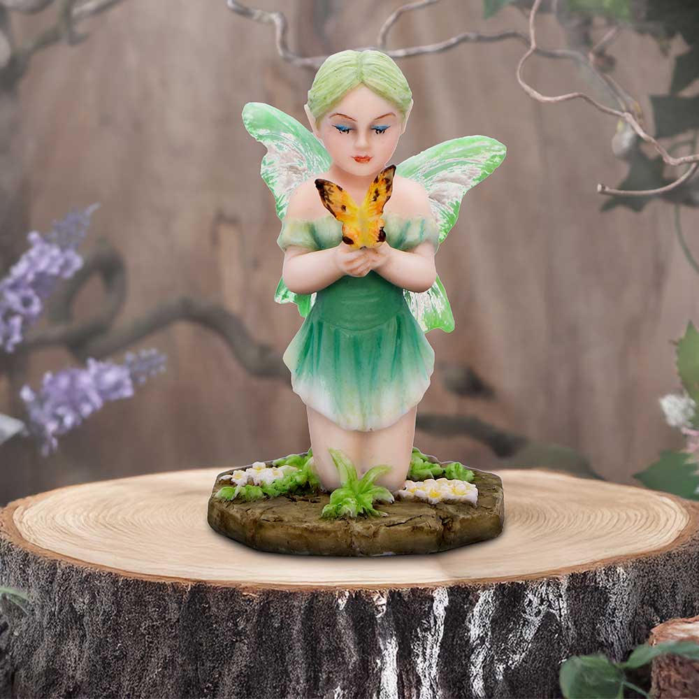 Esme - Forest fairy with butterfly and flowers - Shop Figurines Small (Under 15cm) At Gift Moments - 1