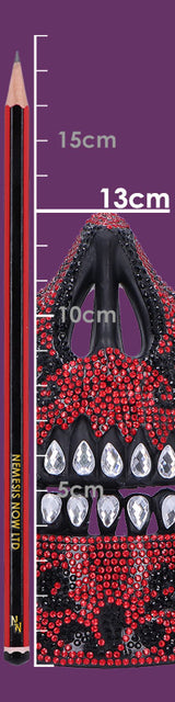 Fancy Dress Jewelled Masquerade Mask Cosplay (Red)