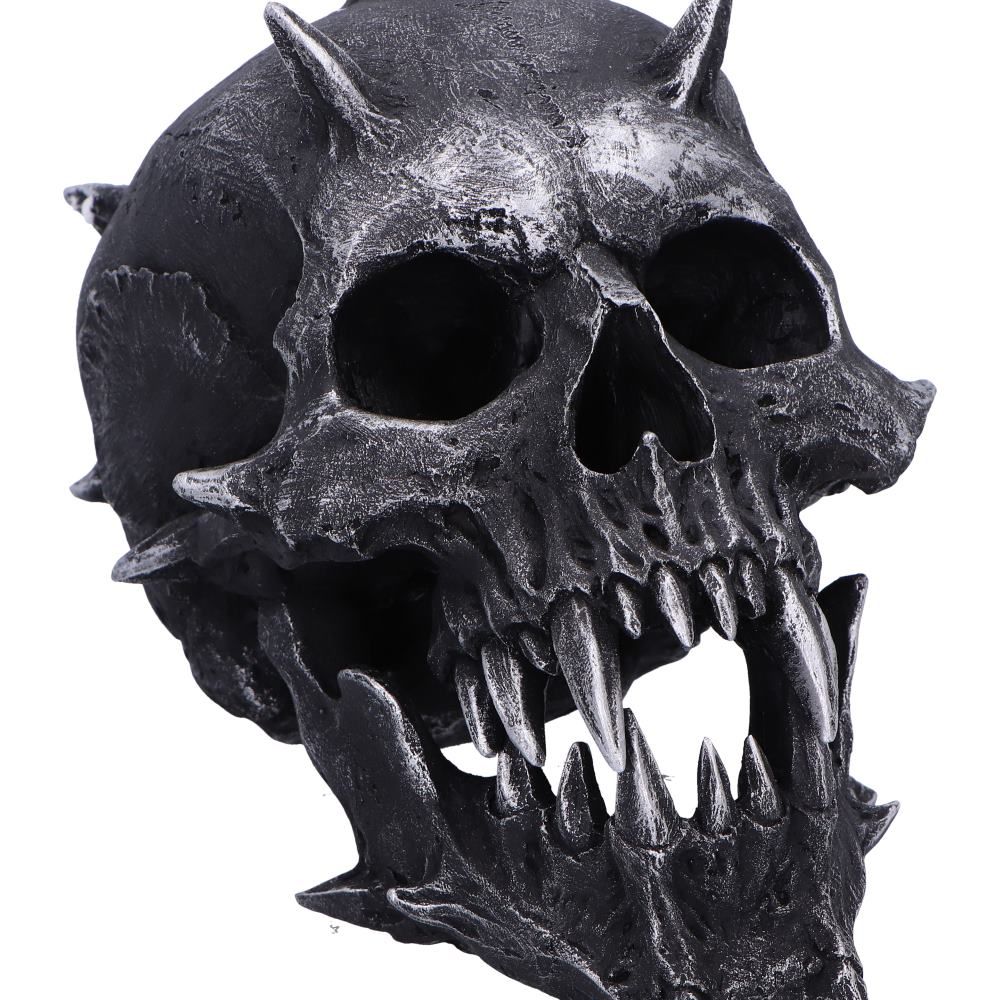 Iron Fang Spike Skull Figurine