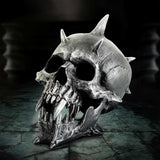Iron Fang Spike Skull Figurine