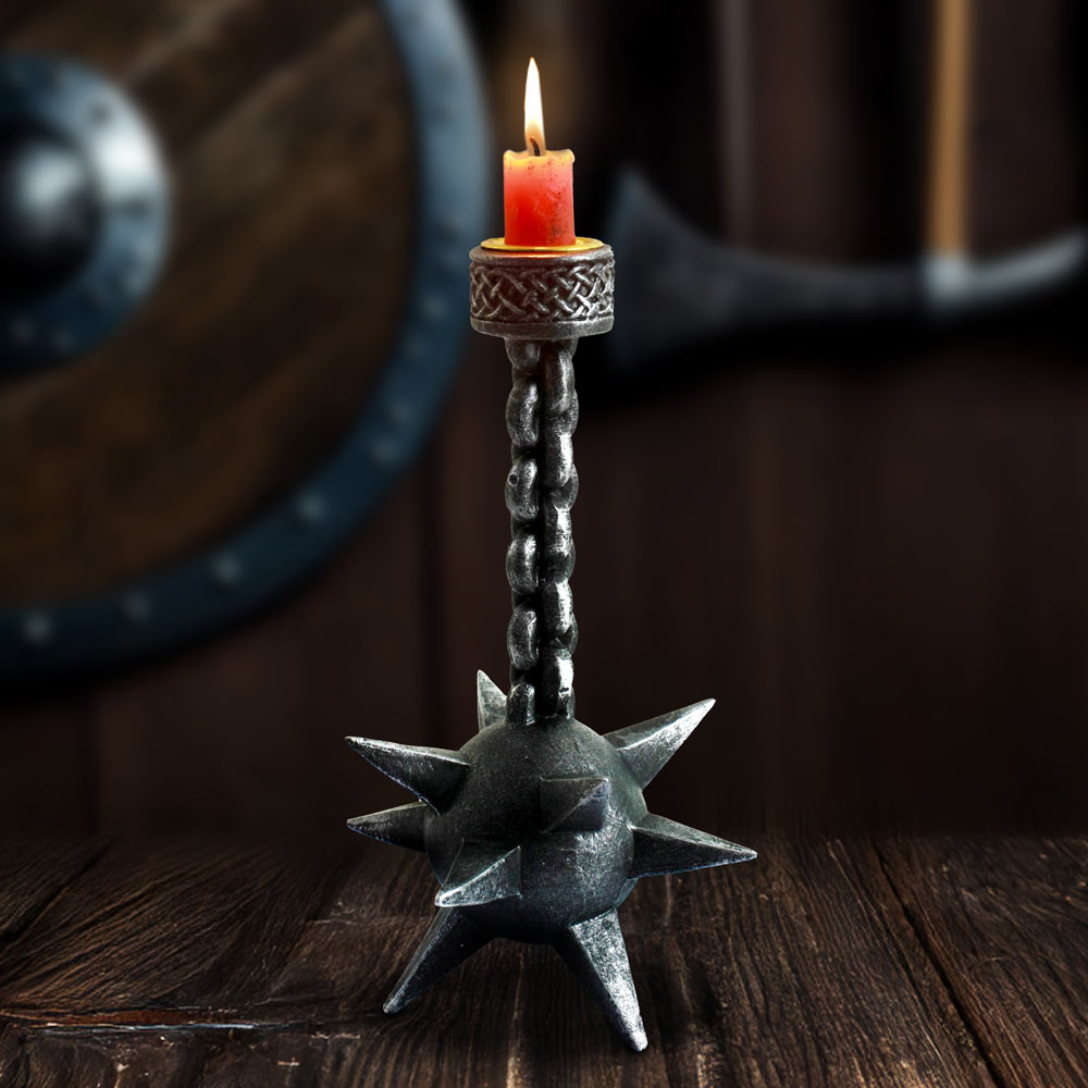 Meteor Hammer Medieval Gothic Candle Holder - Shop Candles & Holders At Gift Moments - 1