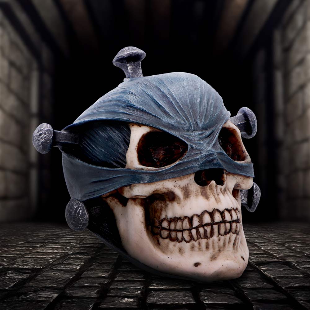 Penance of Iron Gothic Skull Figurine