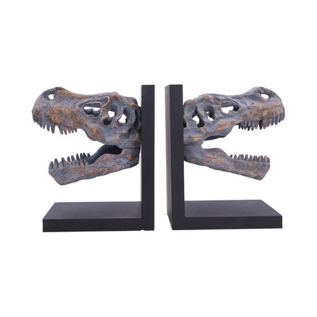 Tyrannossaurus Rex Skull Bookends 17.1cm - Shop Bookends At Gift Moments - 5