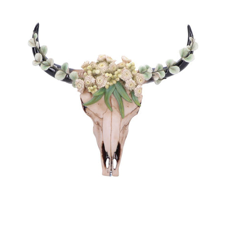 Floral Crown Skull Ornament 27.5cm - Shop Wall Hanging Sculptures At Gift Moments - 2