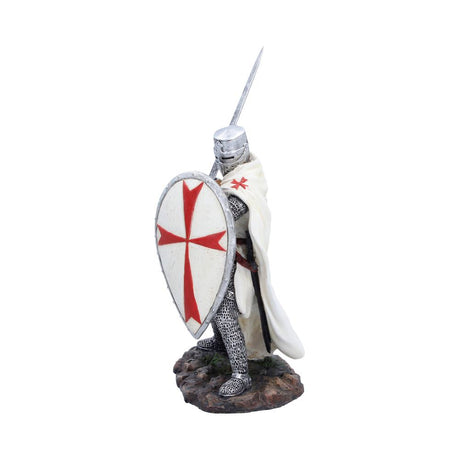 White Knight Templar Figurine 18.5cm - Shop Figurines Medium (15-29cm) At Gift Moments - 3